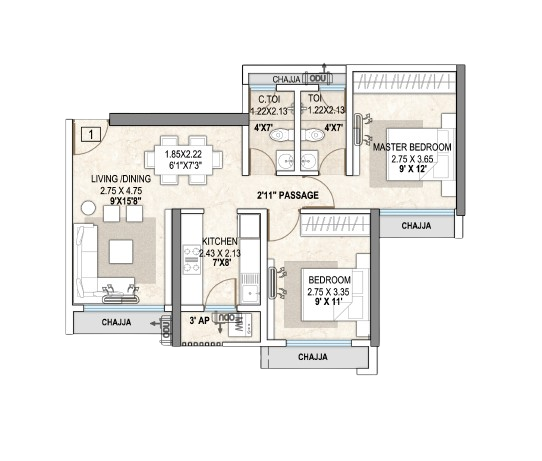 Tricity Bayview aayush realtors