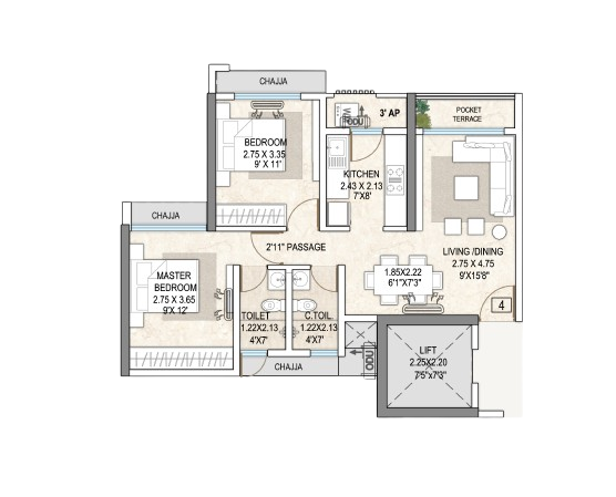 Tricity Bayview aayush realtors