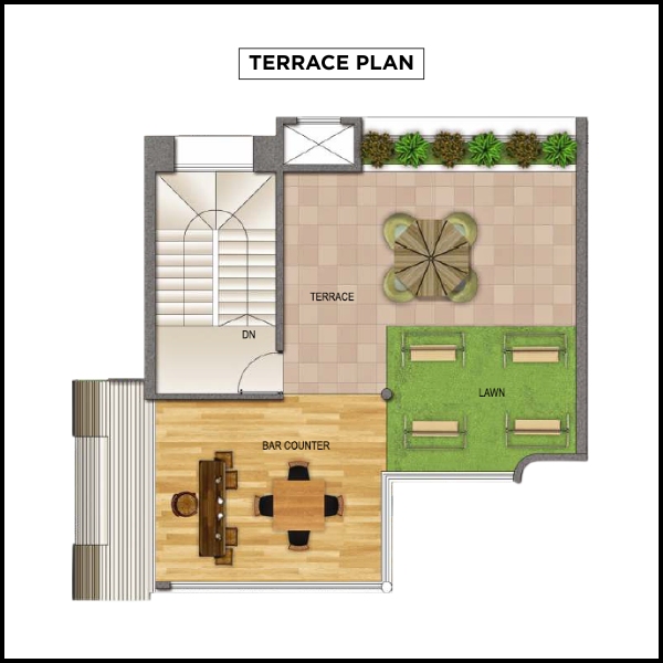SAI WORLD RETREAT - Terrace Plan layout