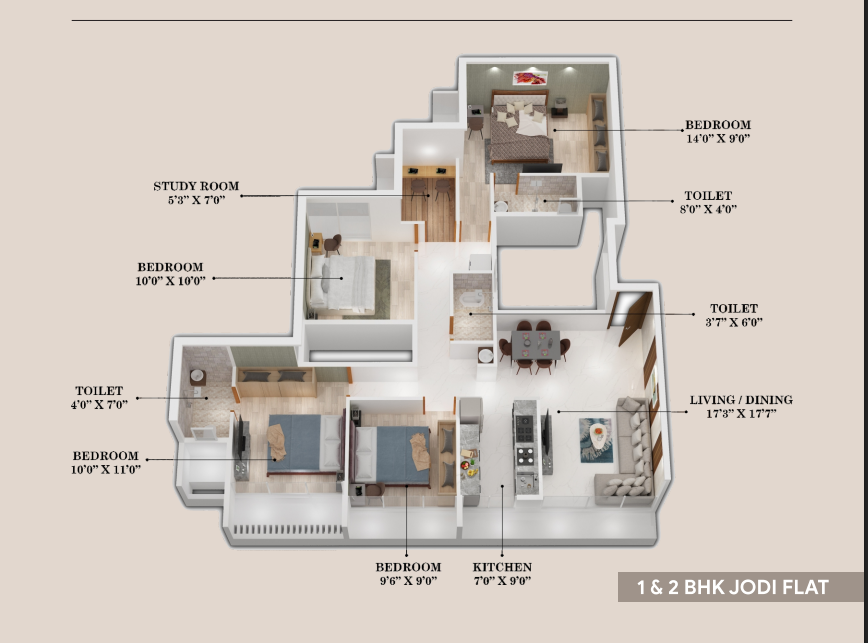 marina heights & aayush realtors 1+ 2 bhk